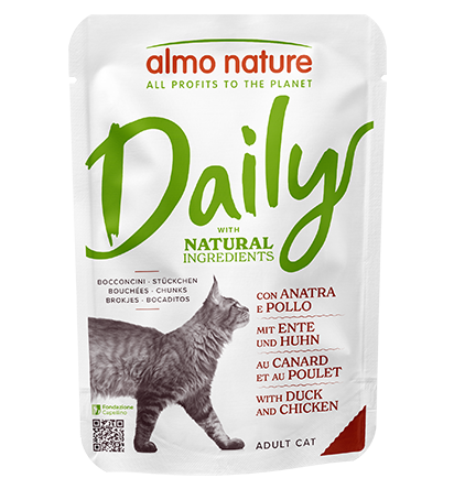 Almo Nature Daily con Anatra e Pollo 70 g – Cibo Completo per Gatti Adulti Almo Nature Daily con Anatra e Pollo 70 g – Cibo Completo per Gatti Adulti
